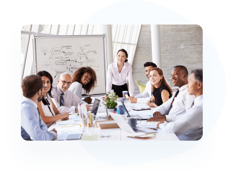 People at the meeting